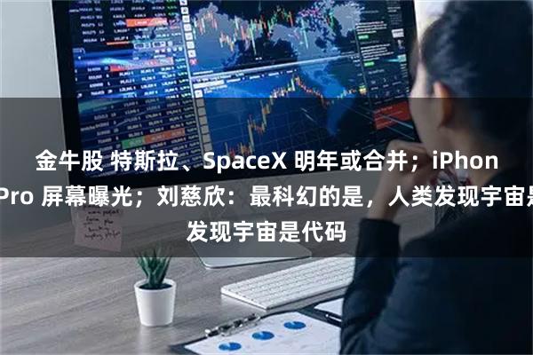 金牛股 特斯拉、SpaceX 明年或合并；iPhone 18 Pro 屏幕曝光；刘慈欣：最科幻的是，人类发现宇宙是代码